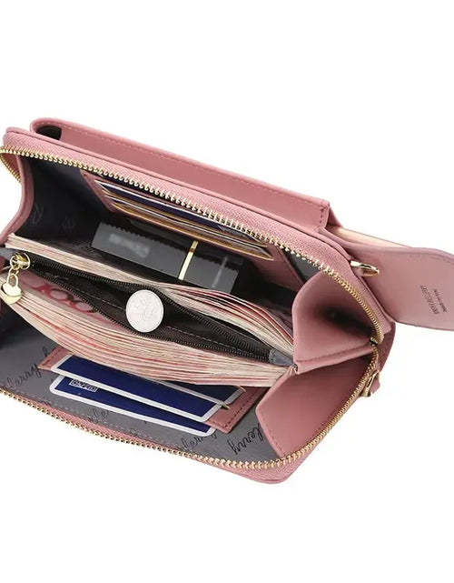 Load image into Gallery viewer, Women Handbags Famous Brand Pu Leather Crossbody Bags Phone Purse Card Holders Large Capacity Shoulder Bags Flap Dropshipping
