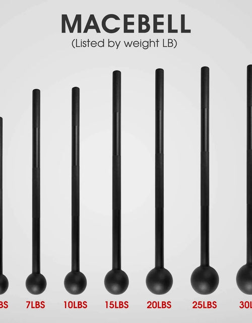 Load image into Gallery viewer, Steel Mace Bell for Strength Training, Support Full Body, Muscles, Shoulder, Grips &amp; Forearms Workouts, Stretching 5, 7, 10, 15, 20, 25, 30 LB for Woman &amp; Man
