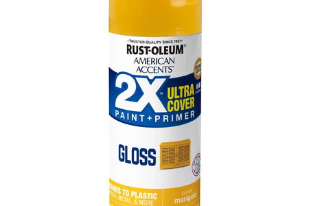 Paquete De 6, Caléndula  American Accents 2X Ultra Cover Pintura En Aerosol Brillante-327896, 12 Oz