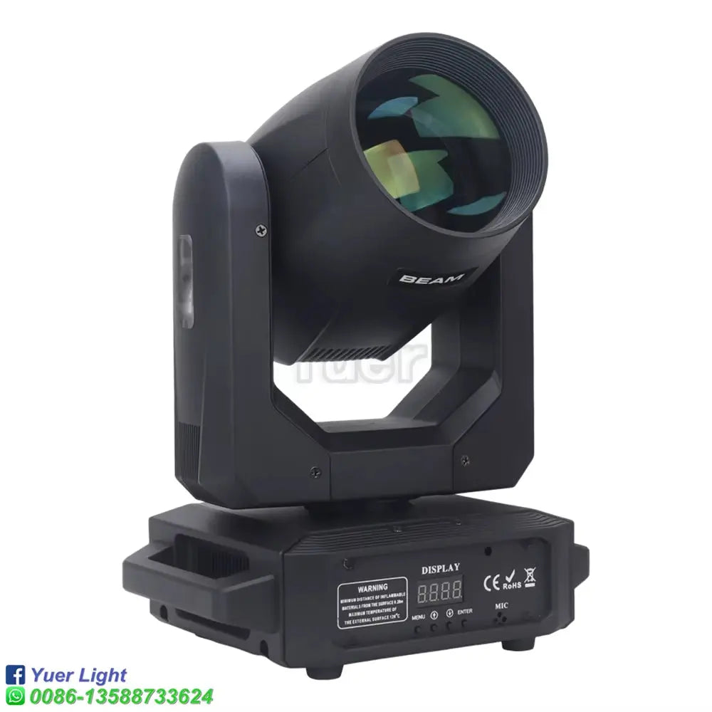 2Pcs Stage Light Moving Head Light 200W 12 Gobos 8 Colors Spotlight DMX 512 with Sound Activated for Wedding DJ Party Lighting