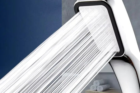 300 Holes Pressurized Showerhead Hand Hold Square Shower Head Water Saving Rainfall Spray Nozzle Bathroom Accessories