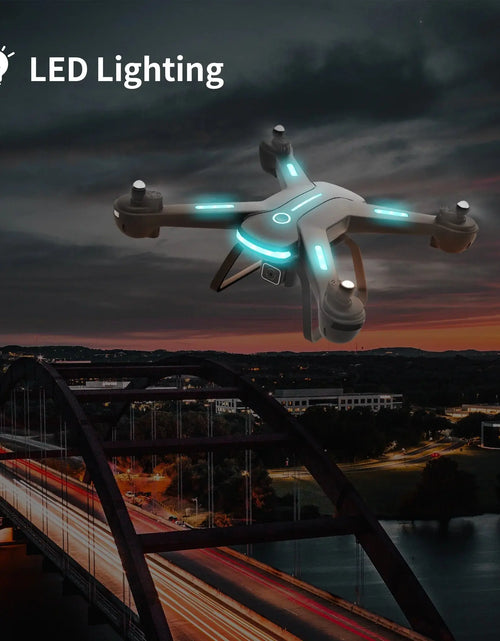 Load image into Gallery viewer, JY03 Drone with 1080P HD Camera for Adults and Kids, FPV RC Quadcopter with LED Lights and Optical Flow Sensor, 2 Batteries, Black
