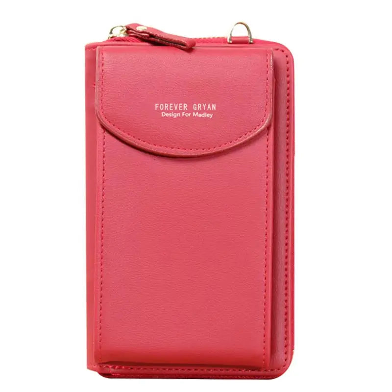 Elegance On-the-Go – Luxe PU Leather Crossbody Shoulder Bag with Phone & Card Organizer