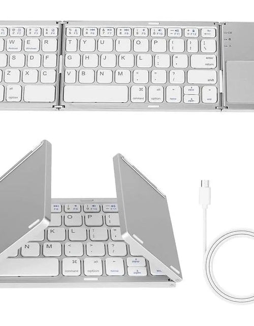 Load image into Gallery viewer, Portable Wireless Keyboard with Touchpad, Gray
