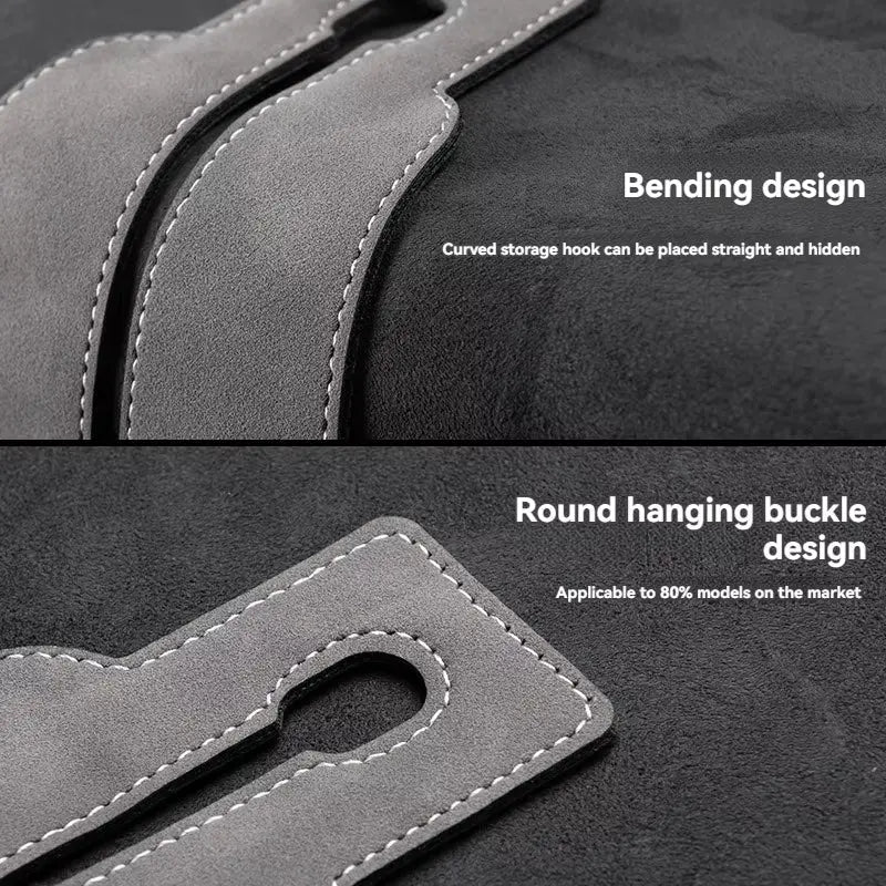 Suede Double Hook Rear Seat Backrest Hook Car Interior Organizer Accessories for Changan CS35 plus CS55 plus CS75 plus Eado
