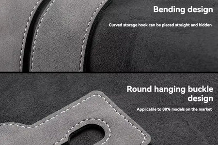 Luxury Suede Double Hook Organizer – Premium Rear Seat Backrest Hook for Changan CS Series & Eado