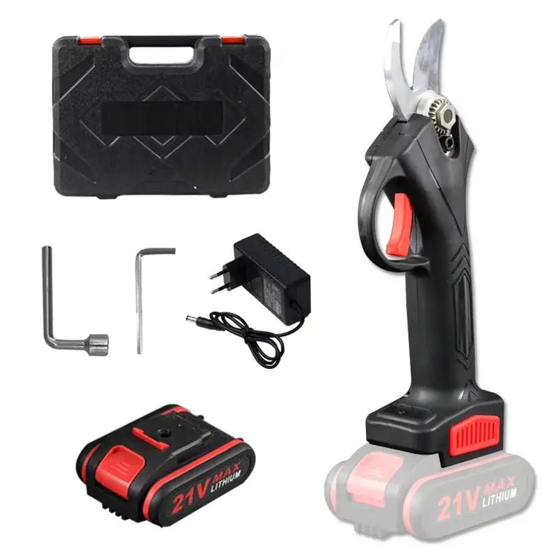 PowerPrune 21V Cordless Electric Pruner – Effortless Tree & Bonsai Branch Cutting Tool