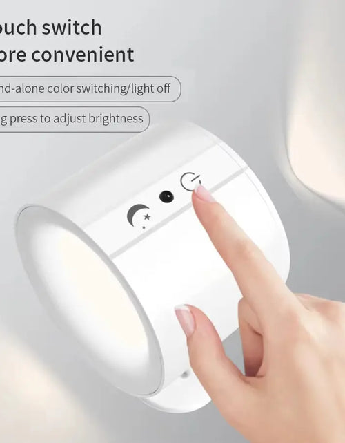 Load image into Gallery viewer, GlowFlex Touch Wall Lamp – Dual Head LED Light with Remote, 360° Rotation &amp; USB Rechargeable Design
