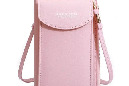 Elegance On-the-Go – Luxe PU Leather Crossbody Shoulder Bag with Phone & Card Organizer