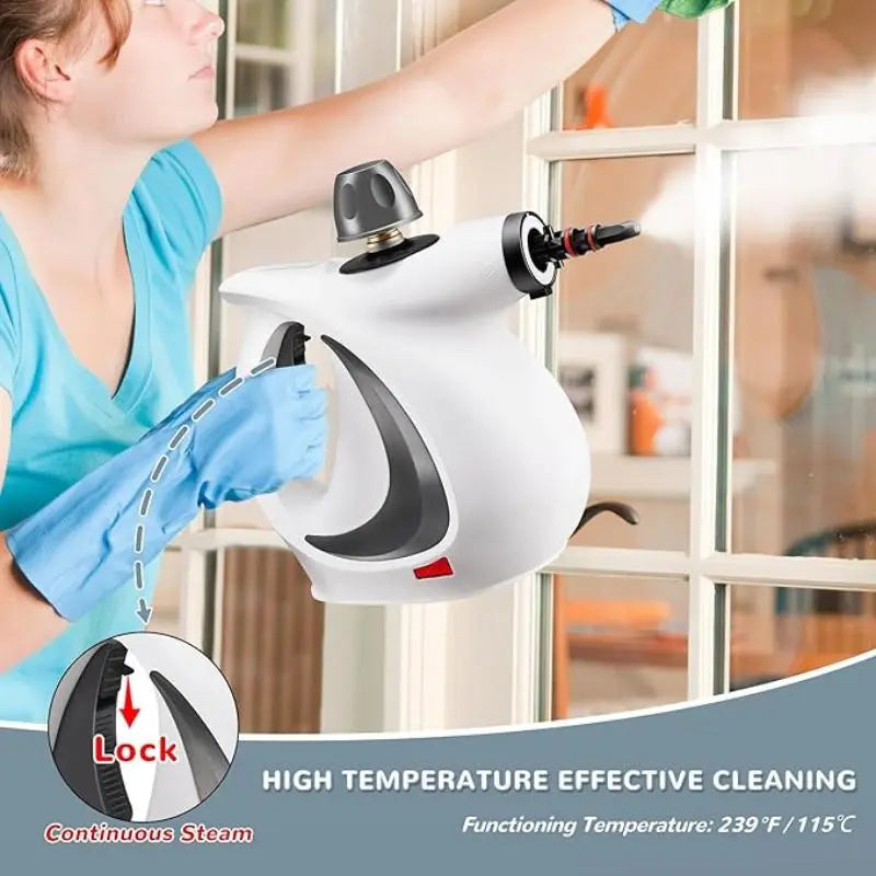 Pressurized Handheld Steam Cleaner Rechargeable Spin Scrubber My Store