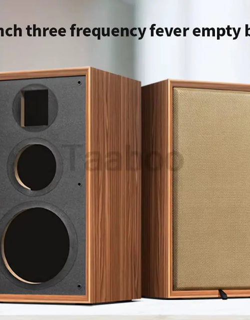 Load image into Gallery viewer, 8 Inch Three-Way Labyrinth Speaker Empty Box Bookshelf Speaker Home Speaker DIY Hifi Audio Wooden Handmade Box Passive Speaker
