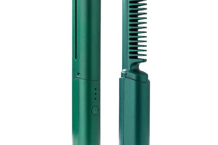 GlamWave Pro – Portable Wireless Heated Hair Straightener & Curler Brush