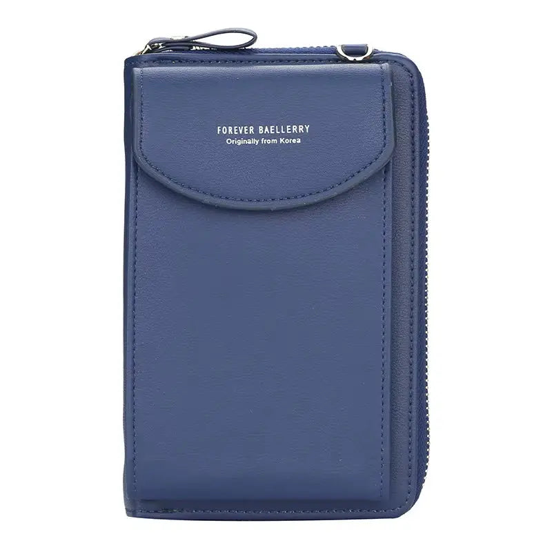Elegance On-the-Go – Luxe PU Leather Crossbody Shoulder Bag with Phone & Card Organizer