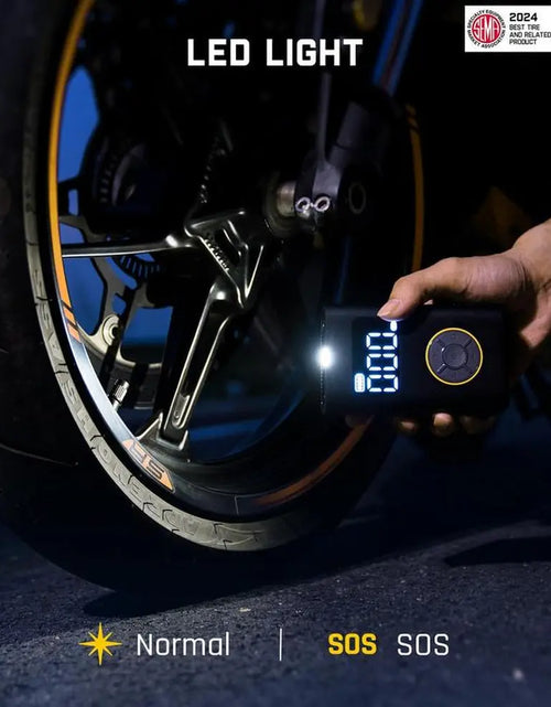 Load image into Gallery viewer, Portable Tire Inflator: Smart ON/OFF Hose Design
