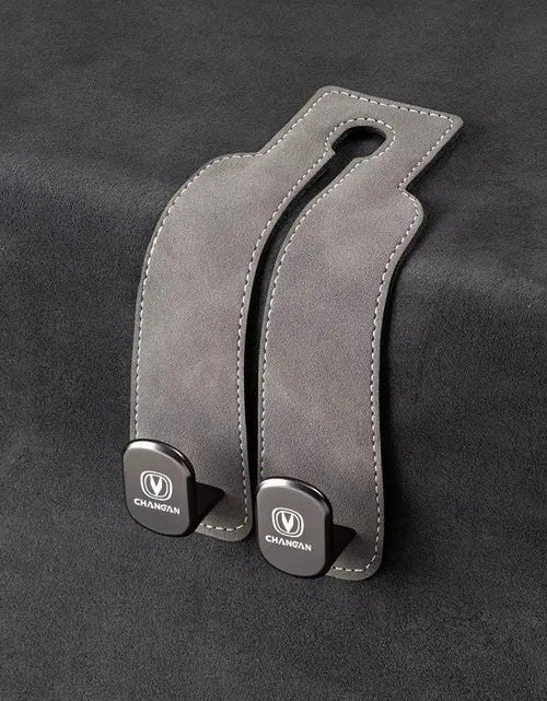 Load image into Gallery viewer, Luxury Suede Double Hook Organizer – Premium Rear Seat Backrest Hook for Changan CS Series &amp; Eado

