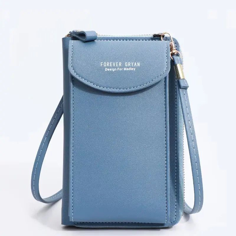 Elegance On-the-Go – Luxe PU Leather Crossbody Shoulder Bag with Phone & Card Organizer