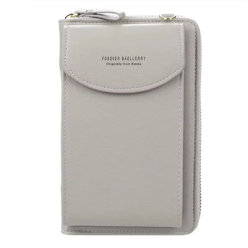 Elegance On-the-Go – Luxe PU Leather Crossbody Shoulder Bag with Phone & Card Organizer