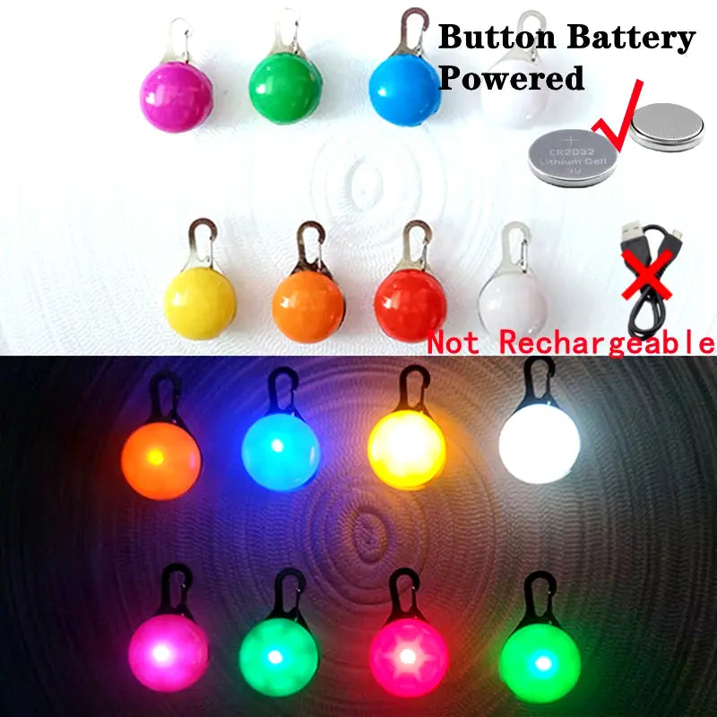 Usb Charging Glowing Dog Collar with Pendant Detachable Luxury Led Light Bright for Small Dogs Cat Night Safety Collar Wholesale