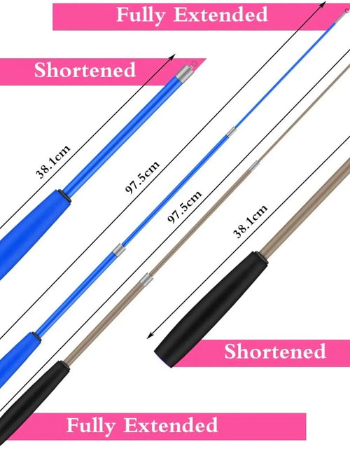 Load image into Gallery viewer, Cat Feather Toys, 13PCS Replacement Teaser with Bell Refills and 2PCS Retractable Cat Wand Toy , Interactive Cat Wand for Kitten Cat Having Fun Playing
