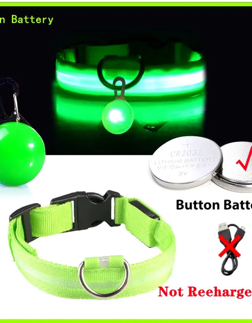 Load image into Gallery viewer, Usb Charging Glowing Dog Collar with Pendant Detachable Luxury Led Light Bright for Small Dogs Cat Night Safety Collar Wholesale
