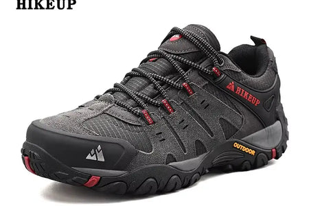 Men'S Hiking Shoes Suede Leather Outdoor Shoes Wear-Resistant Men Trekking Walking Hunting Tactical Sneakers